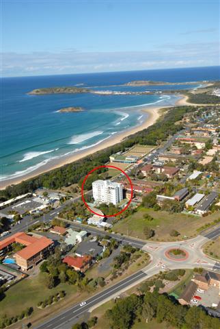 tradewinds apartments aerial view